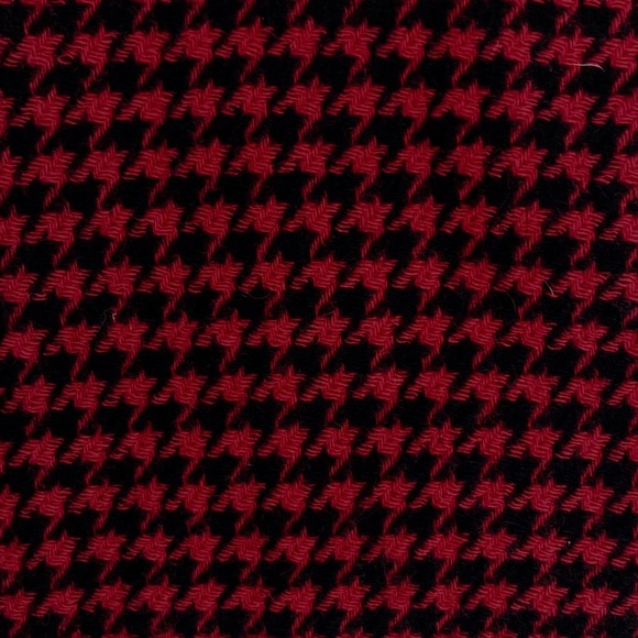 Veronica Beard Senna Wool Cashmere Red Black Houndstooth Double Breasted Coat - Picture 15 of 15